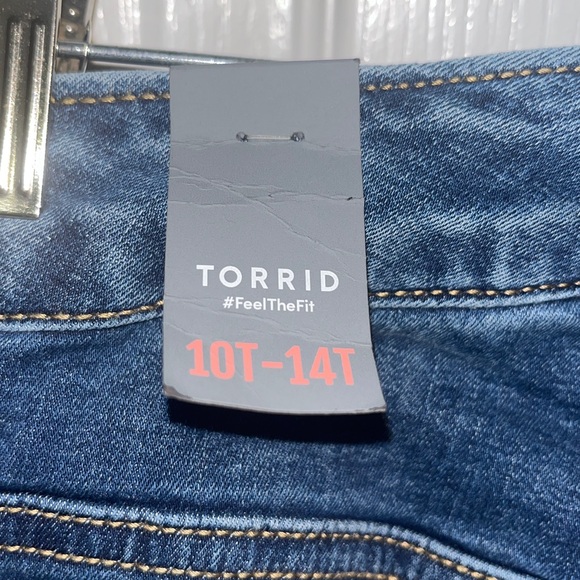 NWT Torrid Trio Fit Slim Boot limitless stretch blue jeans Size 10T-14T - Picture 9 of 9